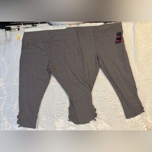 2 pair - ACX Active Gray Leggings with Ruffle Detail